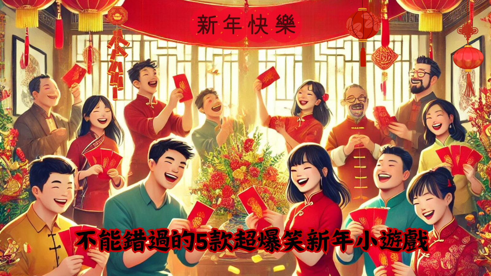 不能錯過的5款超爆笑新年小遊戲，讓全家笑到天亮