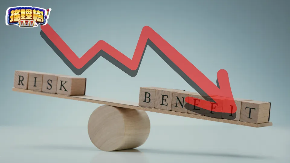 搖錢樹娛樂城帳號風險與利益失衡圖像,代表帳號被鎖與錯誤操作風險,解析娛樂城帳號遭鎖常見情境。